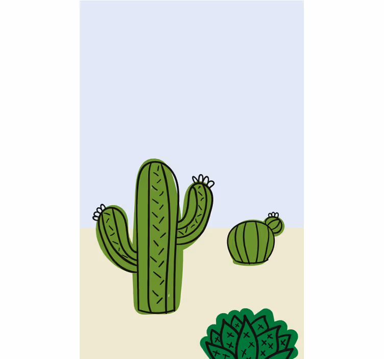 Estor enrollable cocina planta de cactus - TenVinilo