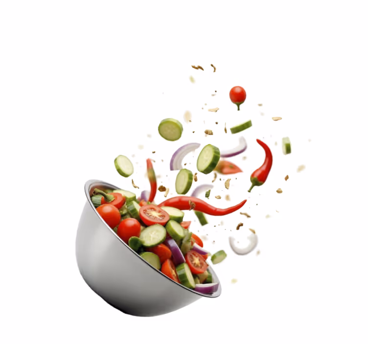 Estor enrollable cocina ensalada fresca - TenVinilo