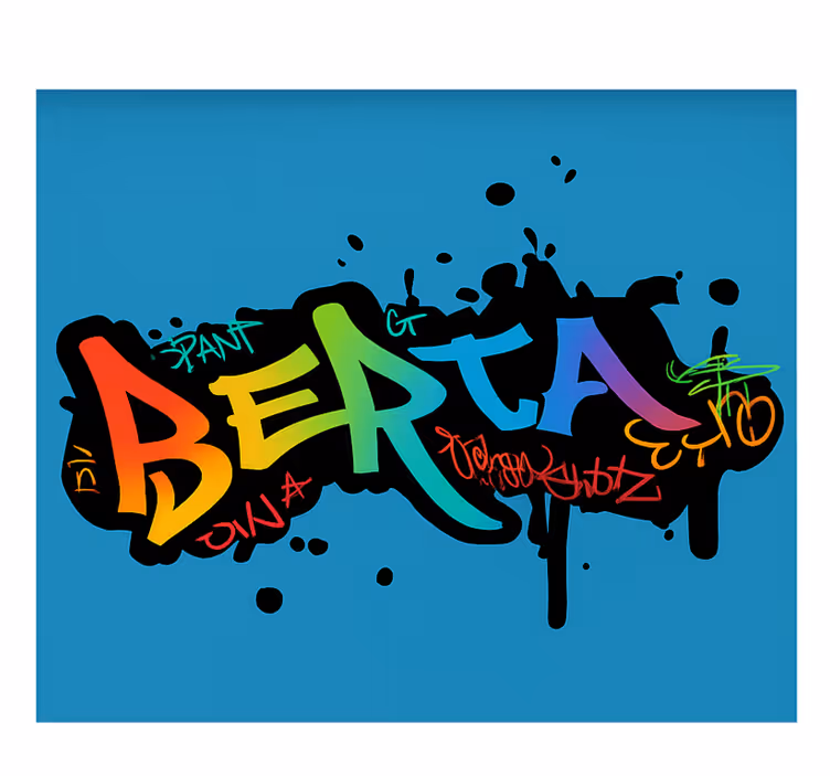 Estor enrollable infantil grafiti colorido personalizado - TenVinilo
