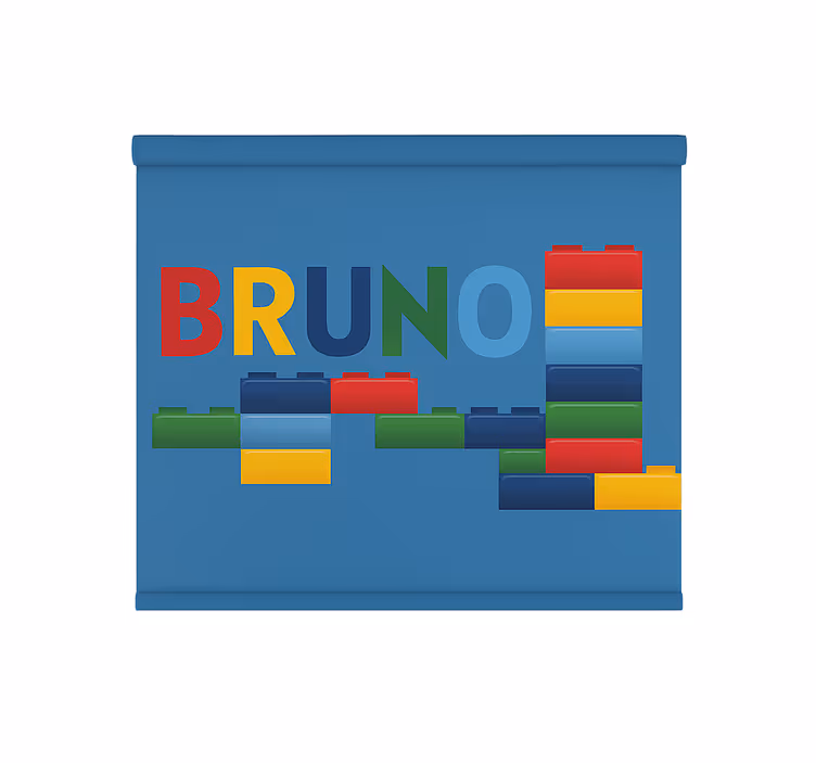 Estor enrollable infantil bloques de juguete de colores - TenVinilo