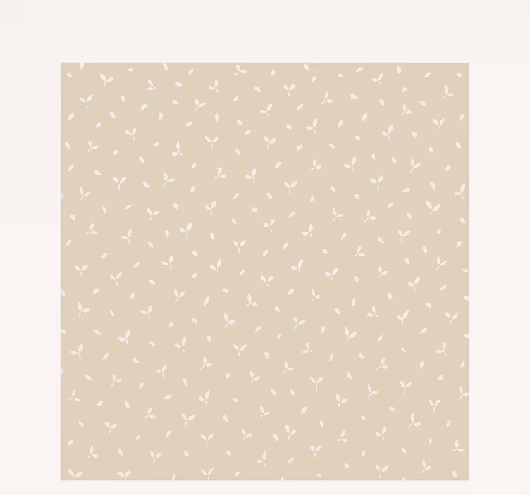 Estor enrollable infantil motivo de hojas beige - TenVinilo