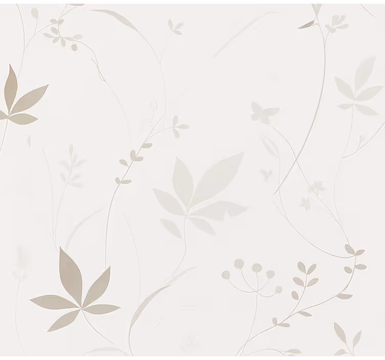 Estor enrollable pasillo patrón floral minimalista - TenVinilo