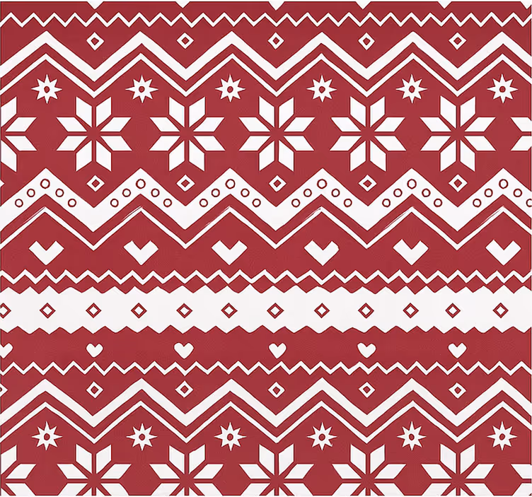 Estor enrollable salón navidad roja y blanca - TenVinilo