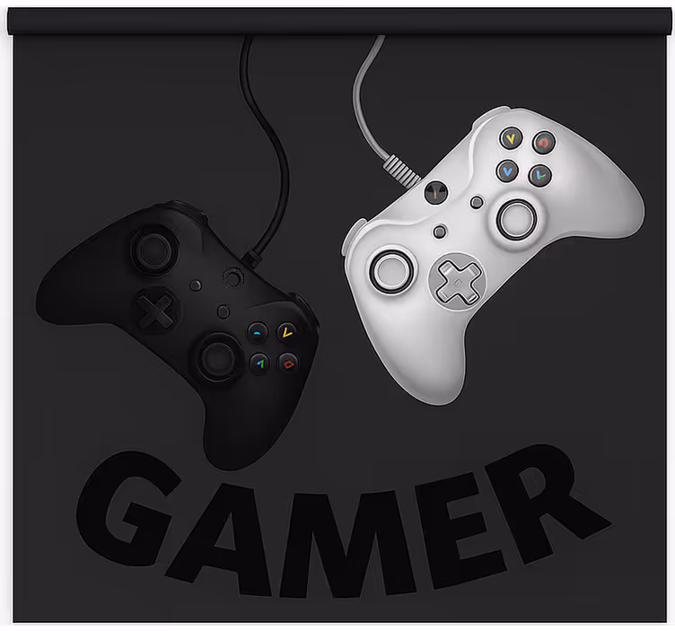 Estor enrollable gamer mandos originales oscilantes - TenVinilo