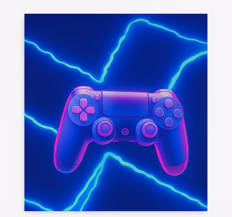 Estor enrollable gamer controlador 3d neon x - TenVinilo