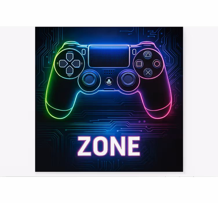 Estor enrollable gamer zona de consolas de juegos - TenVinilo