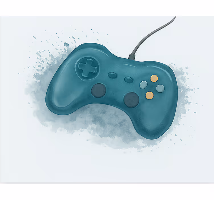 Estor enrollable gamer diseño artístico de consola de juegos - TenVinilo