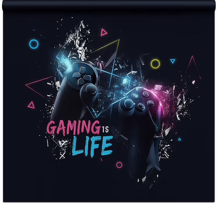Estor enrollable gamer los juegos son vida - TenVinilo