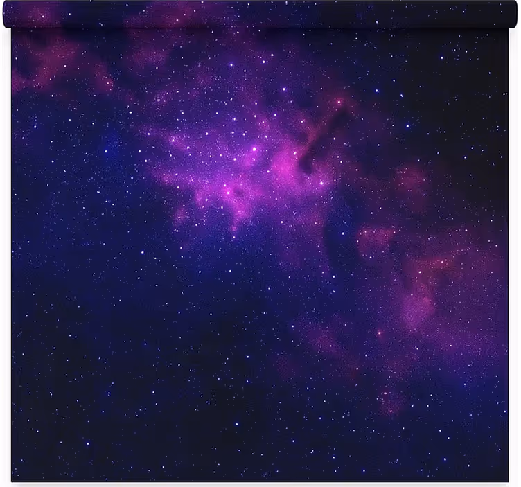 Estor enrollable juvenil estrella de galaxia púrpura - TenVinilo