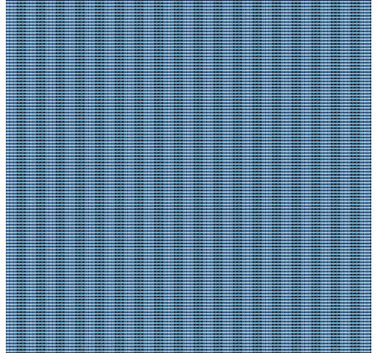 Estor enrollable comedor efecto de cuadros tejidos azules - TenVinilo