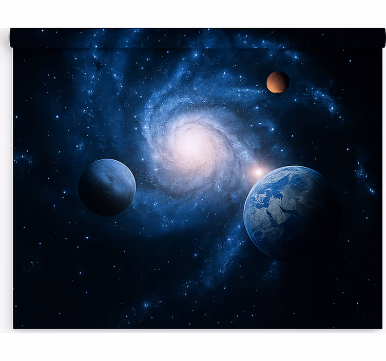 Estor enrollable juvenil galaxia espiral cósmica - TenVinilo