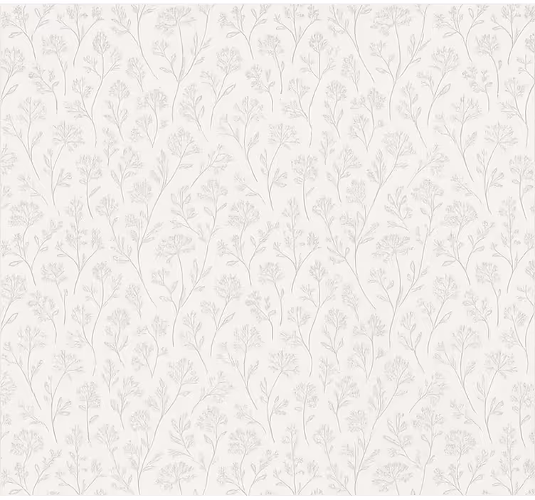 Estor enrollable comedor arte floral gris delgado - TenVinilo