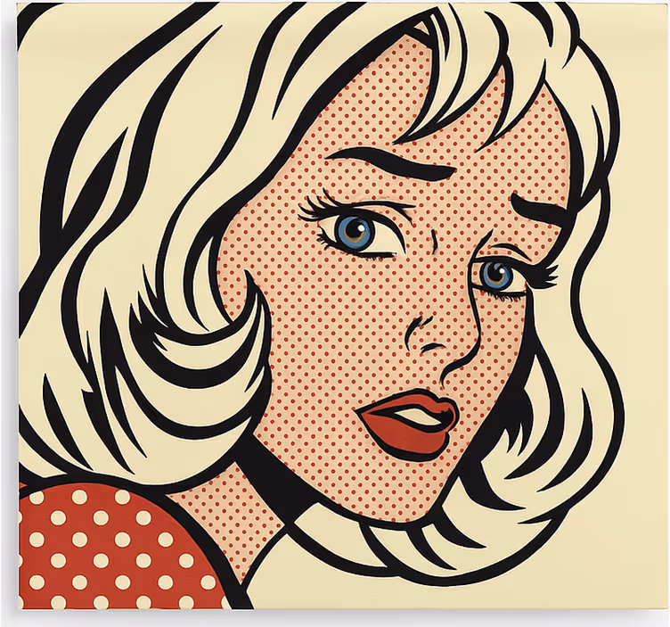 Estor enrollable juvenil chica pop art - TenVinilo