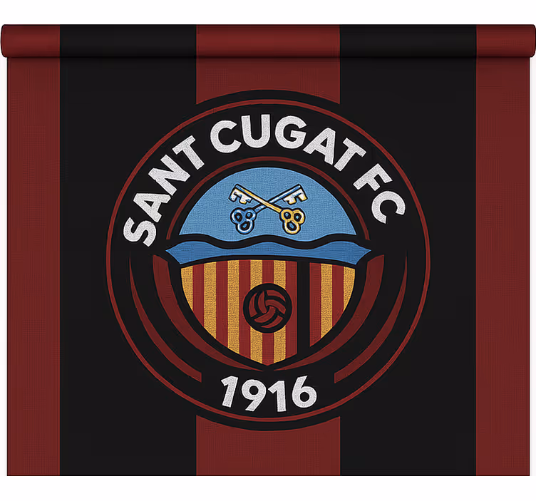 Estor enrollable fútbol escudo de sant cugat - TenVinilo