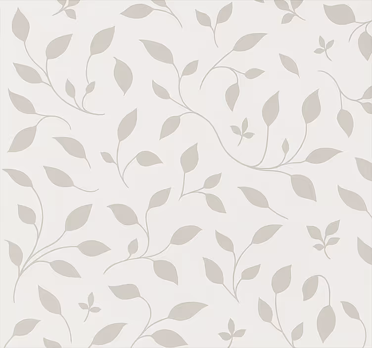 Estor estilo nórdico motivo floral de hojas tranquilas - TenVinilo