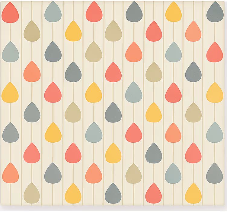 Estor estilo nórdico gotas de lluvia coloridas - TenVinilo