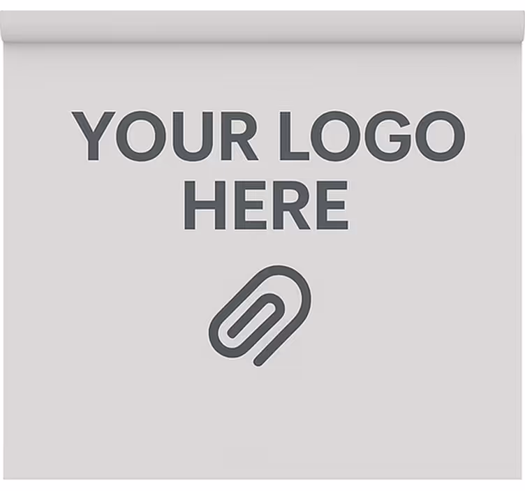 Estores enrollables oficina con logo personalizado - TenVinilo