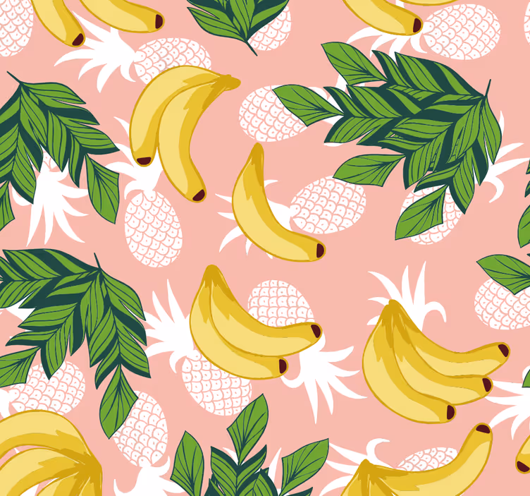 Estor enrollable cocina follaje de frutas tropicales - TenVinilo