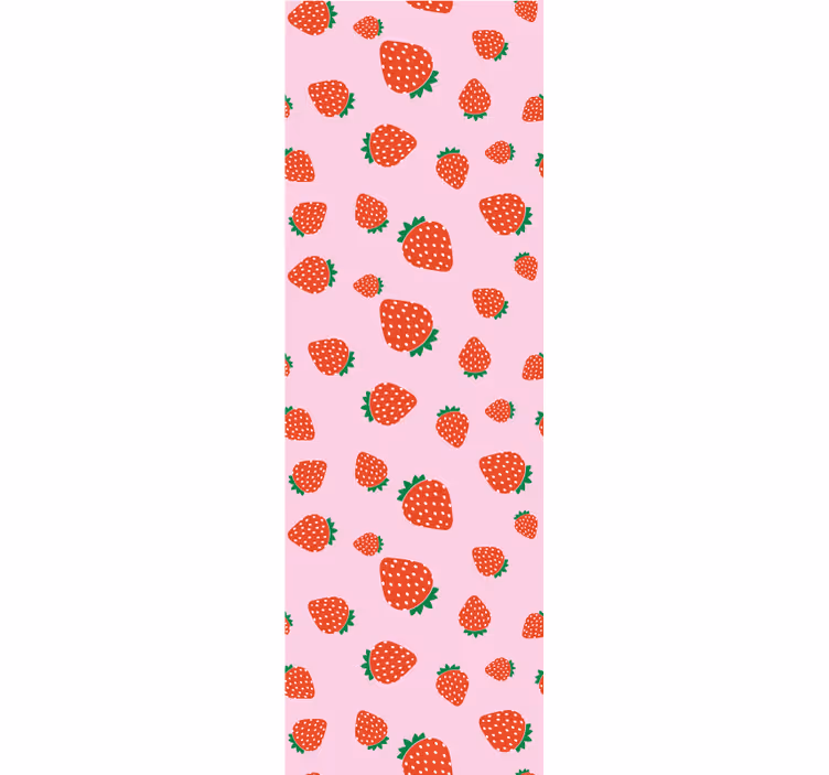 Estor enrollable cocina patrón de fresas dulce - TenVinilo