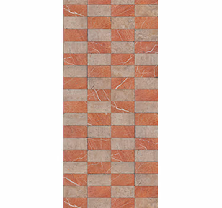 Estor enrollable cocina azulejos geométricos beige - TenVinilo
