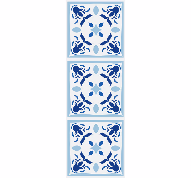 Estor enrollable cocina azulejos portugueses flores - TenVinilo