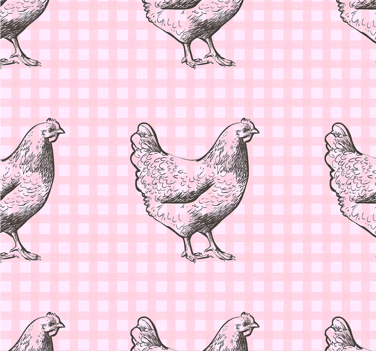 Estor enrollable cocina decorado con gallinas - TenVinilo
