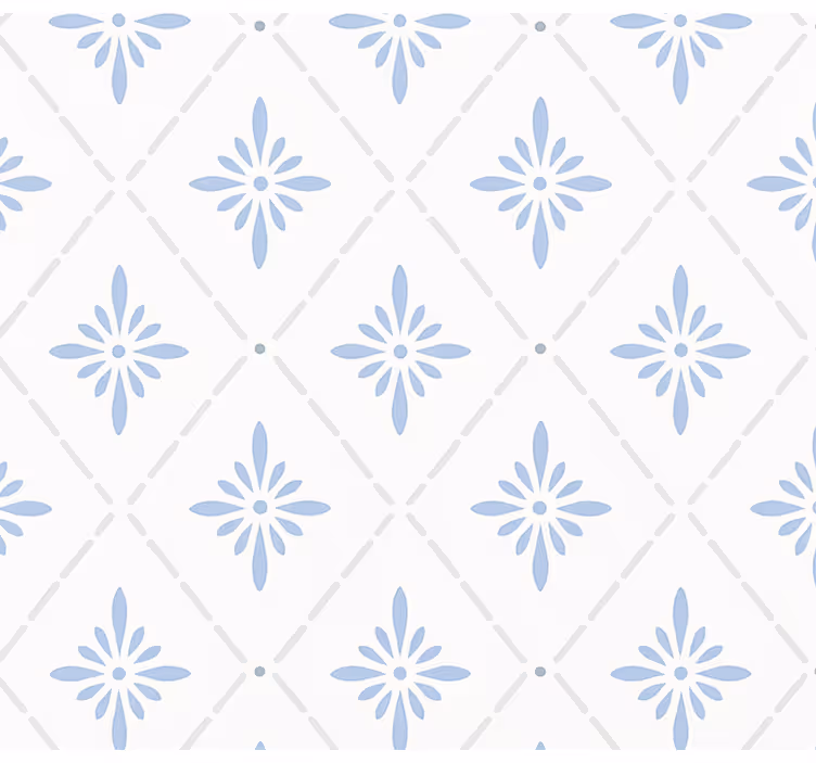 Estor enrollable cocina azulejos rombo azul - TenVinilo