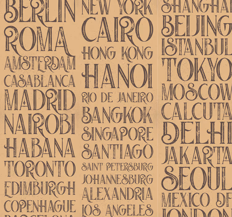 Estor enrollable comedor ciudades del mundo - TenVinilo