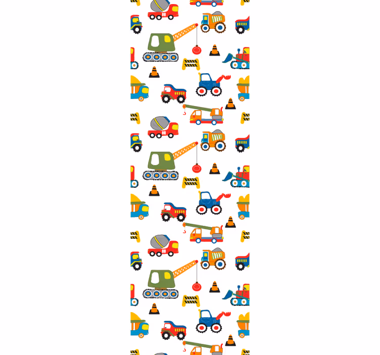 Estor enrollable infantil alegría en la construcción - TenVinilo