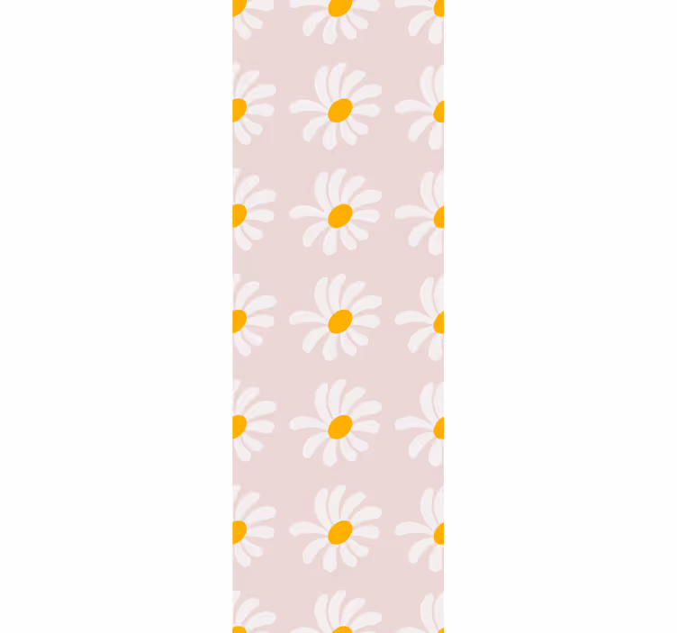 Estor enrollable infantil ilustración de flores boho - TenVinilo