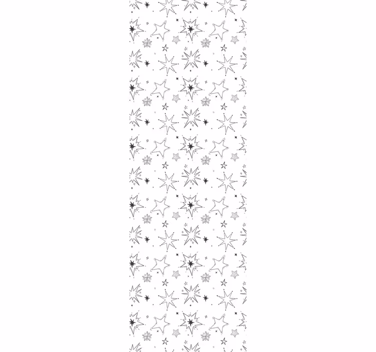 Estor enrollable infantil patrón de estrellas silueteadas - TenVinilo
