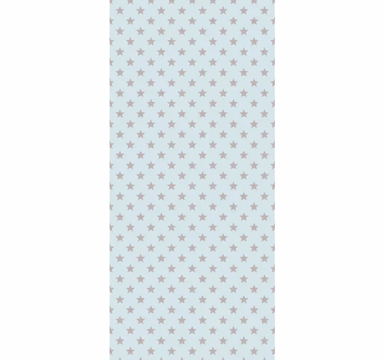 Estor enrollable infantil fondo azul con estrellas grises - TenVinilo