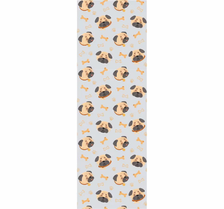 Estor enrollable infantil cachorros bulldog inglés - TenVinilo
