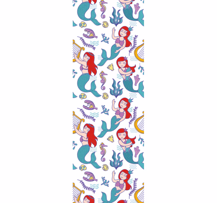 Estor enrollable infantil sirena ariel sonriente - TenVinilo