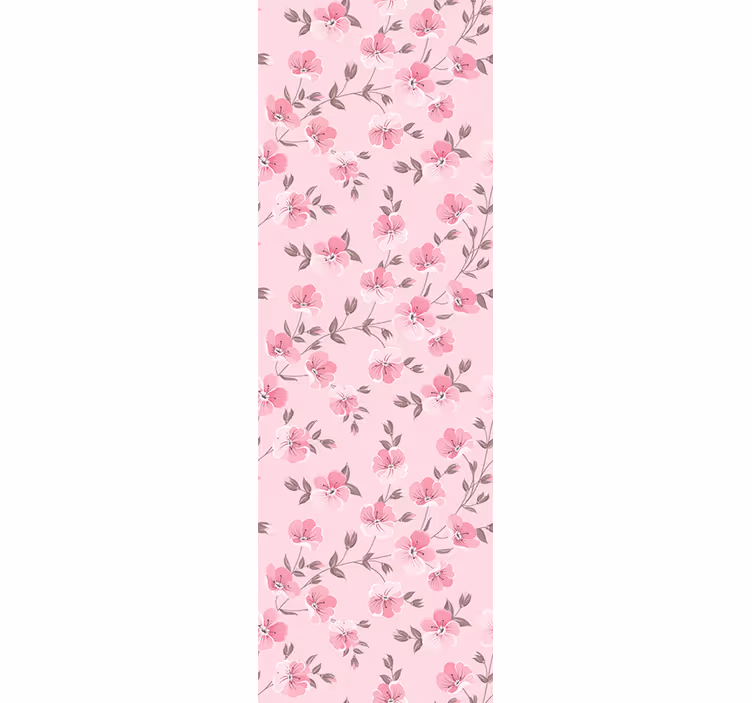 Estor enrollable infantil flores rosadas lindas - TenVinilo