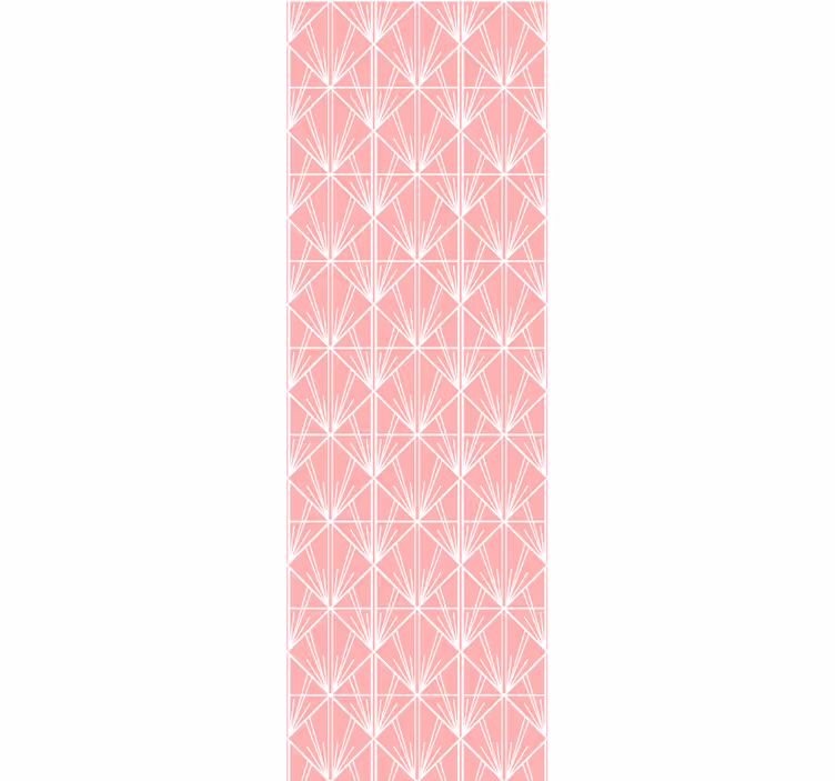 Estor enrollable moderno patrón geométrico rosa - TenVinilo