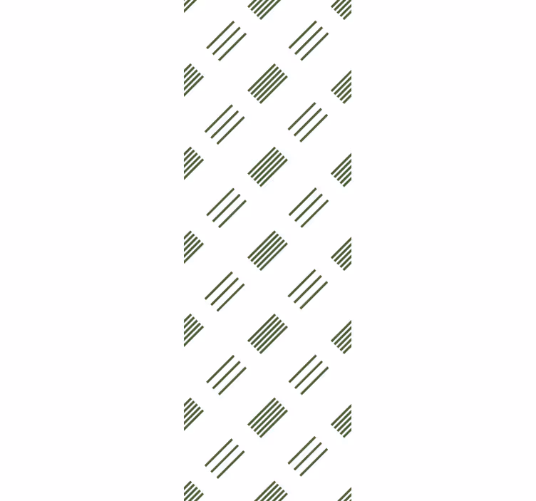 Estor enrollable moderno diseño moderno verde y blanco - TenVinilo