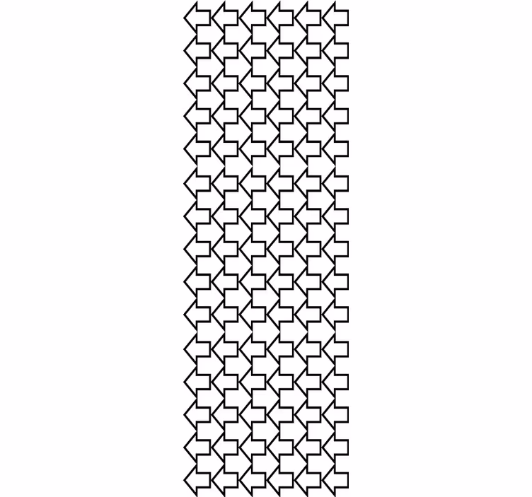 Estor enrollable moderno flechas geométricas líneas negras - TenVinilo