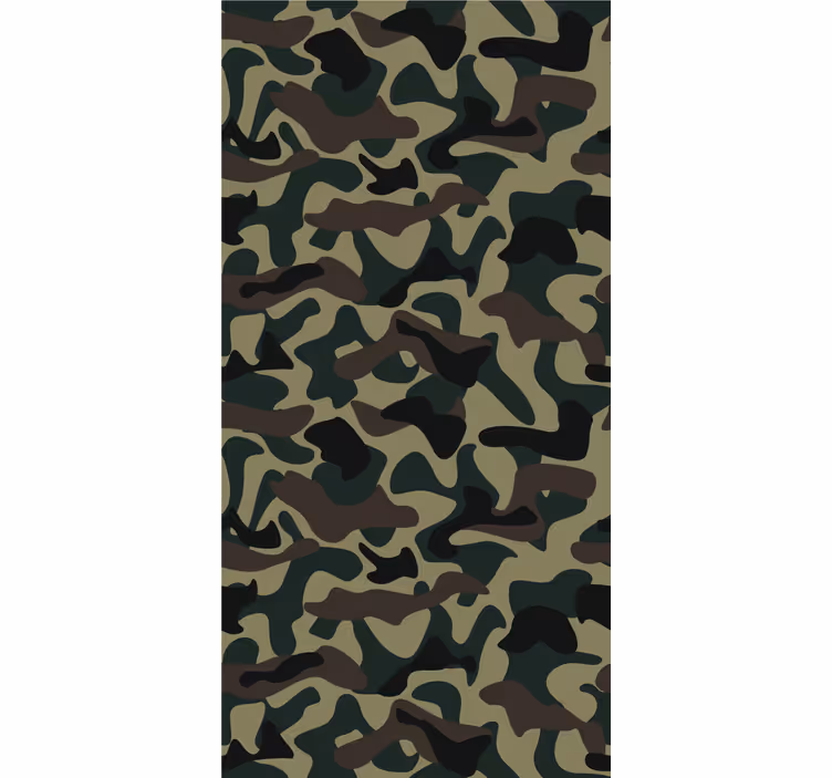 Estor enrollable moderno patrón militar - TenVinilo