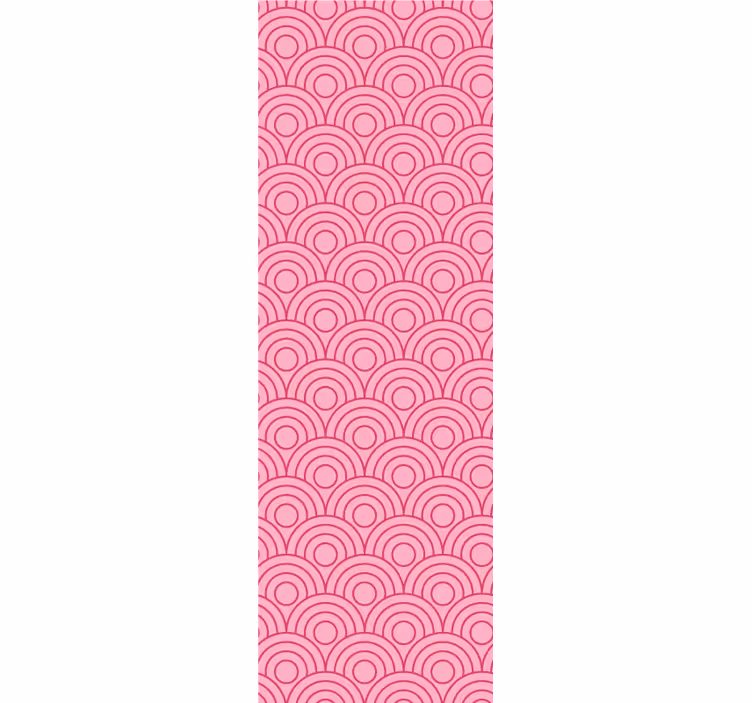 Estor enrollable moderno en forma de rosa y fucsia - TenVinilo