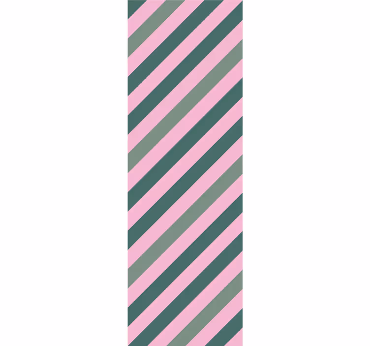 Estor enrollable moderno bloque de color rosa y verde - TenVinilo