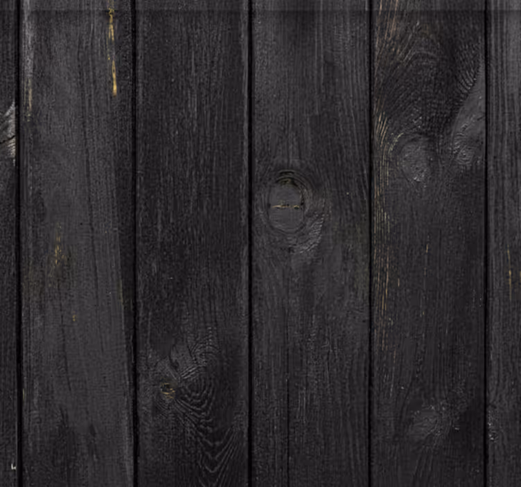 Estor enrollable textura tablones de madera ébano quemado - TenVinilo