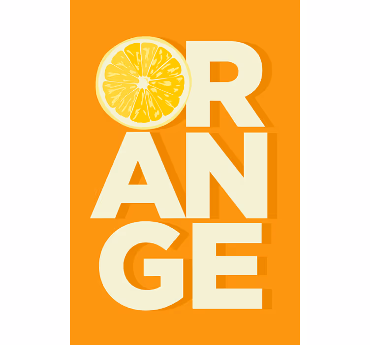 Estor enrollable cocina naranja en rodajas - TenVinilo