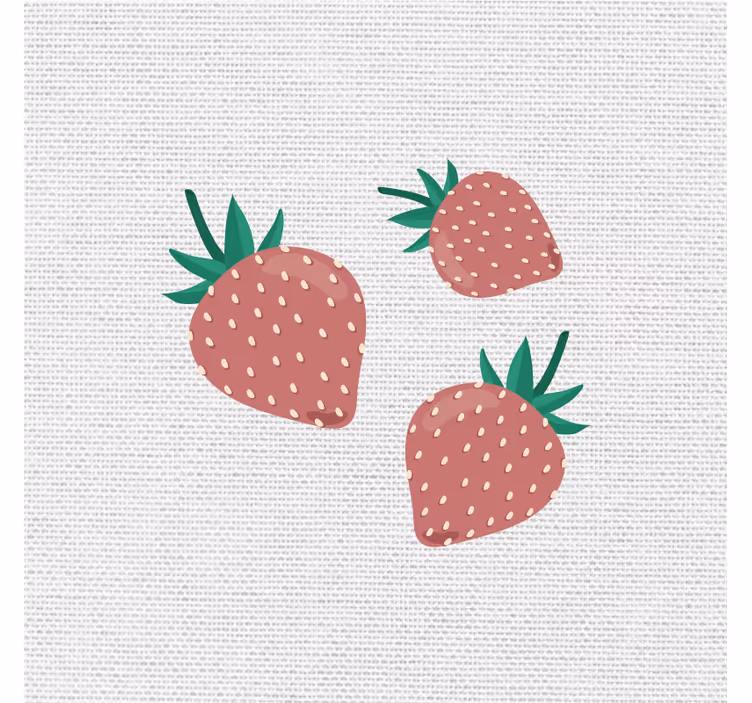 Estor enrollable cocina patrón de fresas colorido - TenVinilo