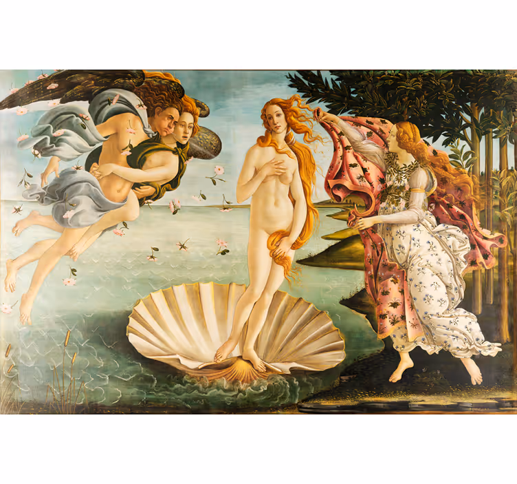 Estor enrollable salón el nacimiento de venus - TenVinilo