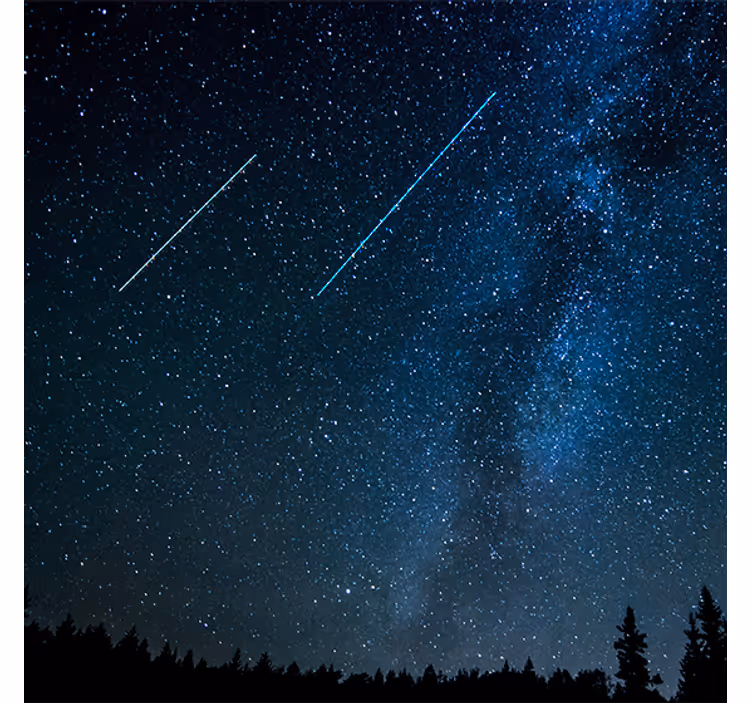 Estor enrollable salón paisaje de estrellas fugaces - TenVinilo