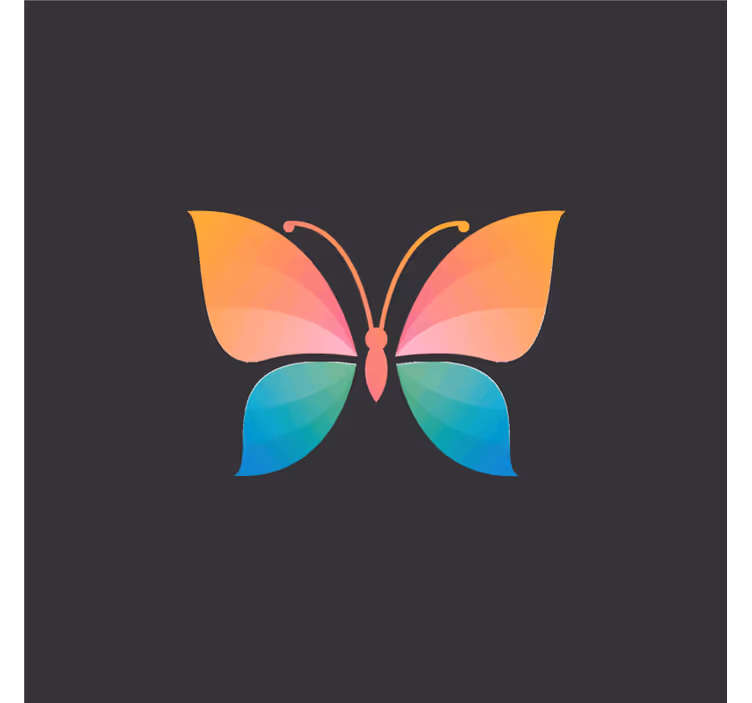 Estor enrollable salón mariposa colorida cromática - TenVinilo