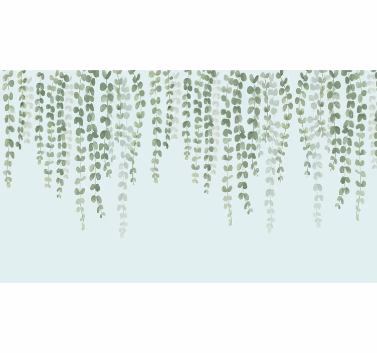 Estor enrollable salón plantas elegantes colgantes - TenVinilo