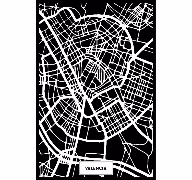 Estor enrollable salón mapa topográfico valencia - TenVinilo