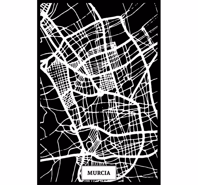 Estor enrollable salón mapa topográfico murcia - TenVinilo
